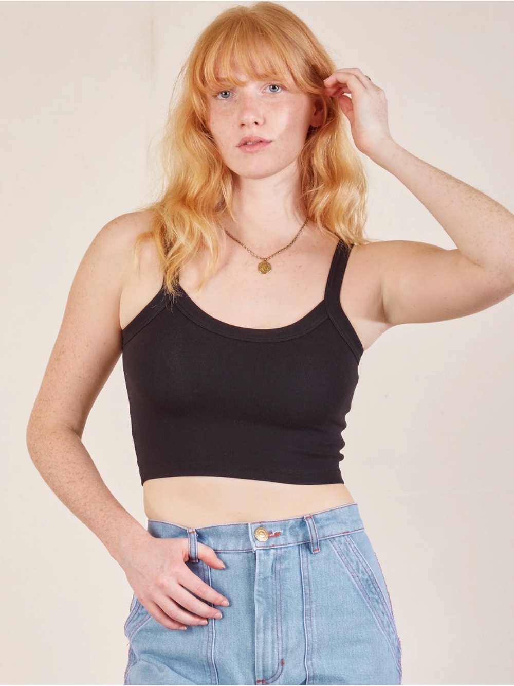 NWOT Big Bud Press Cropped Cami - Basic Black